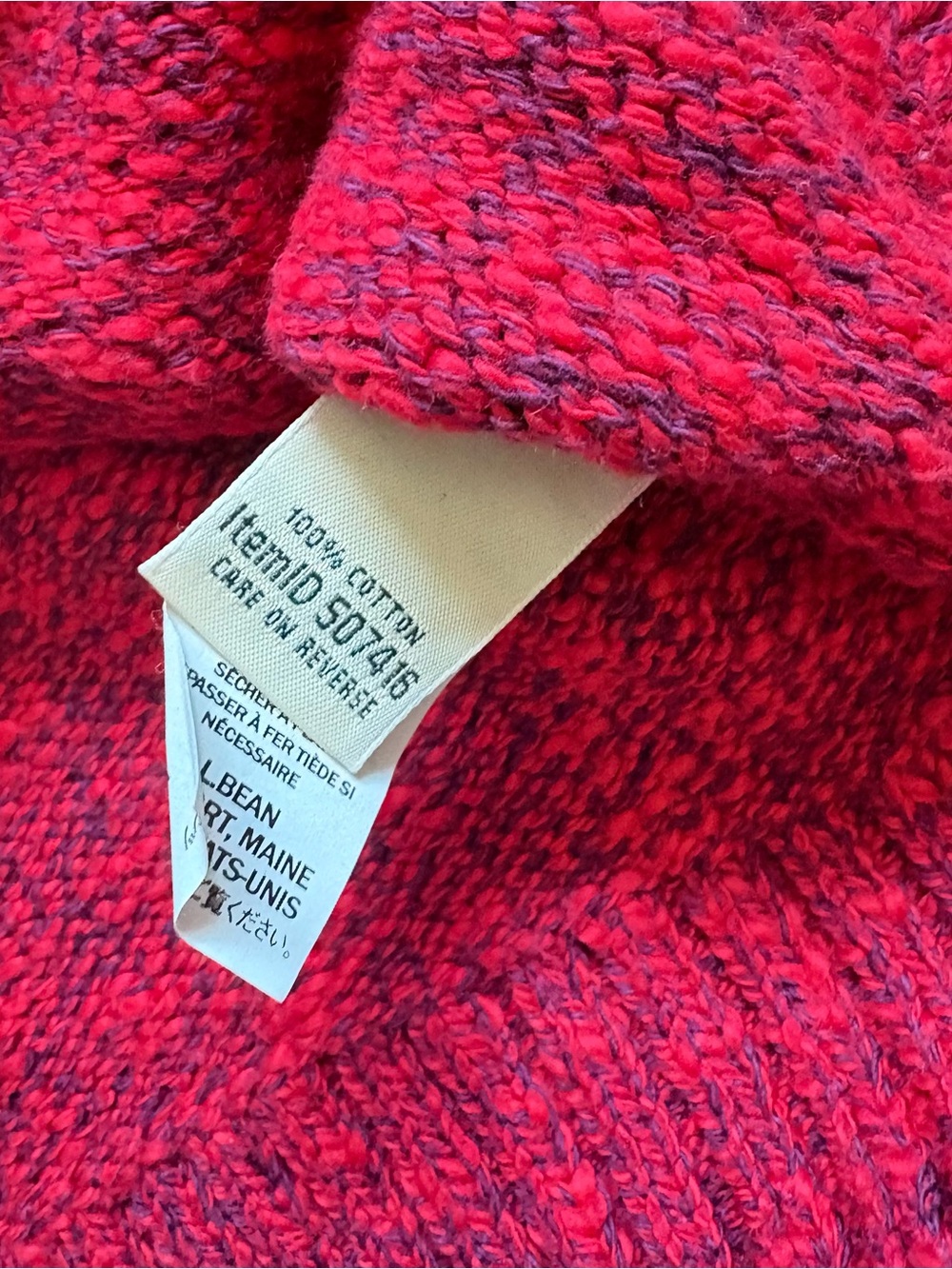 Ll Bean Ragg Rollover sweater - Picture 3 of 3
